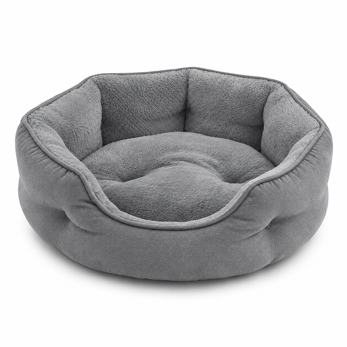 Danby Round Cat Bed in dark grey | The Fernby