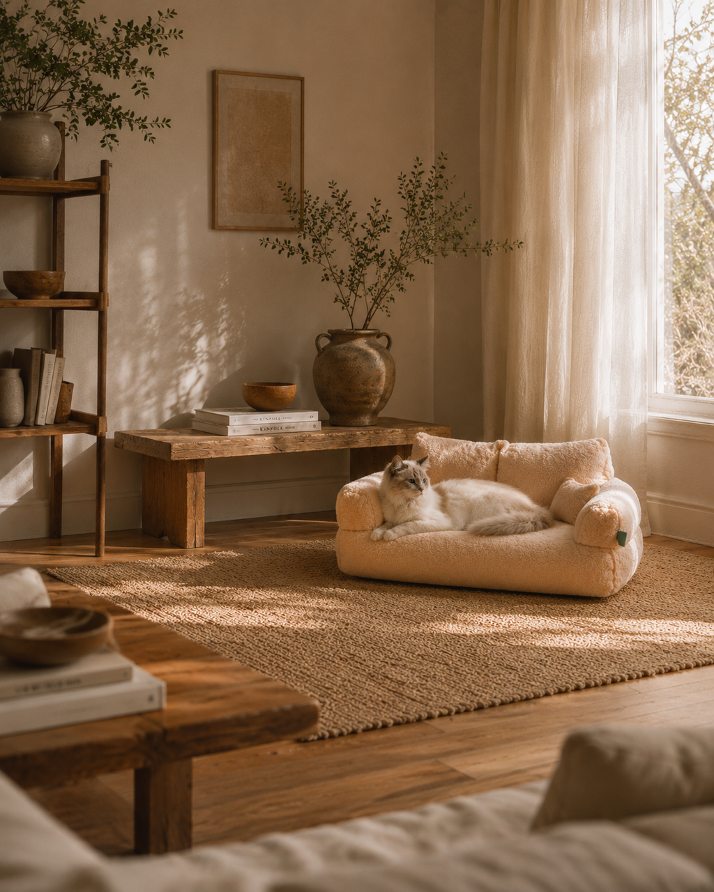 The Haven Cat Sofa | Luxury Plush Cat Sofa Bed | The Fernby
