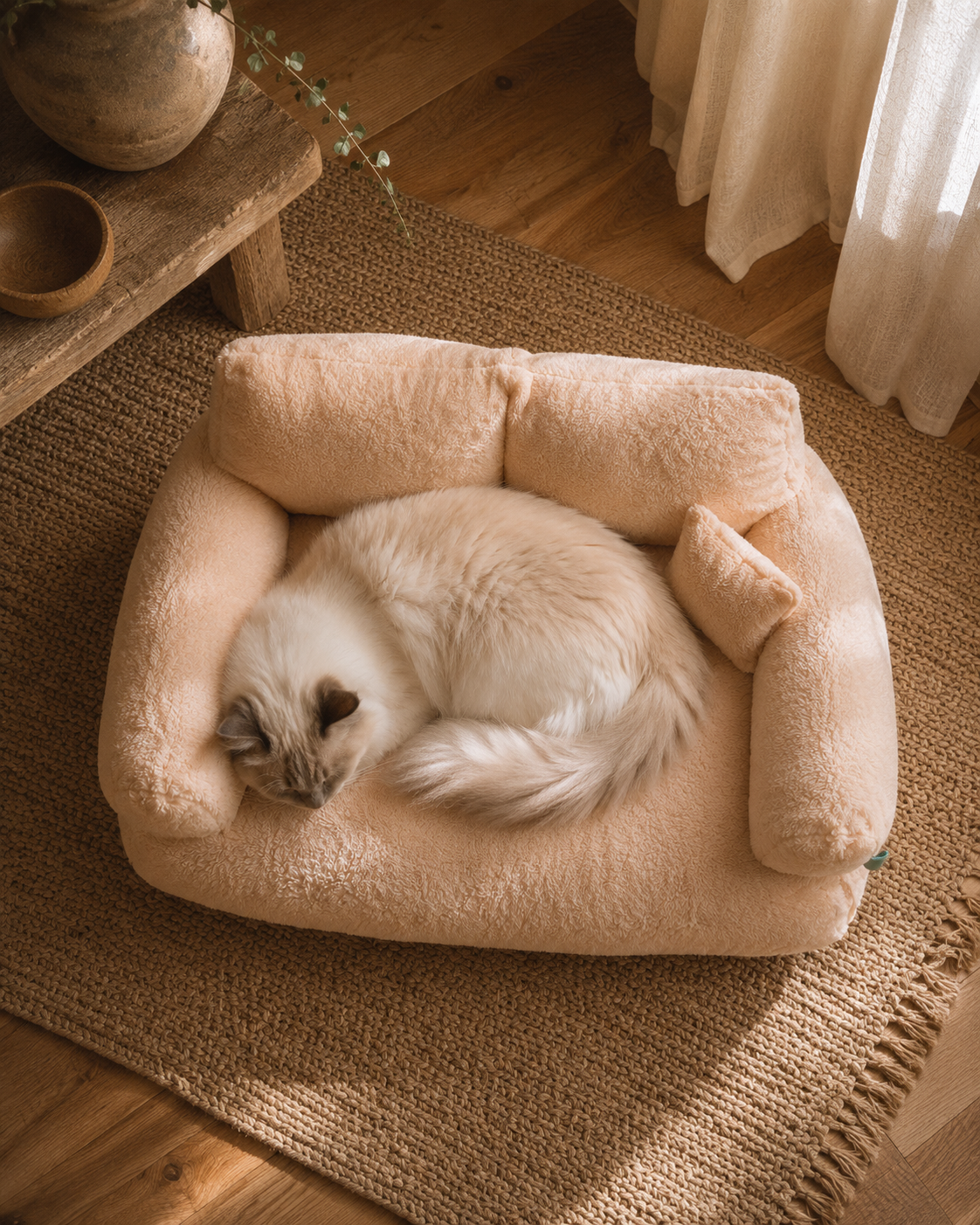 The Haven Cat Sofa | Luxury Plush Cat Sofa Bed | The Fernby