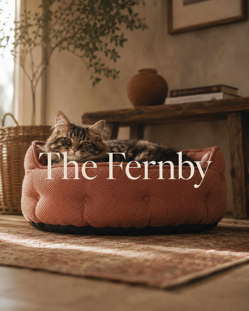 Cloud Nest Cat Bed | Luxury Plush Washable Cat Bed | The Fernby