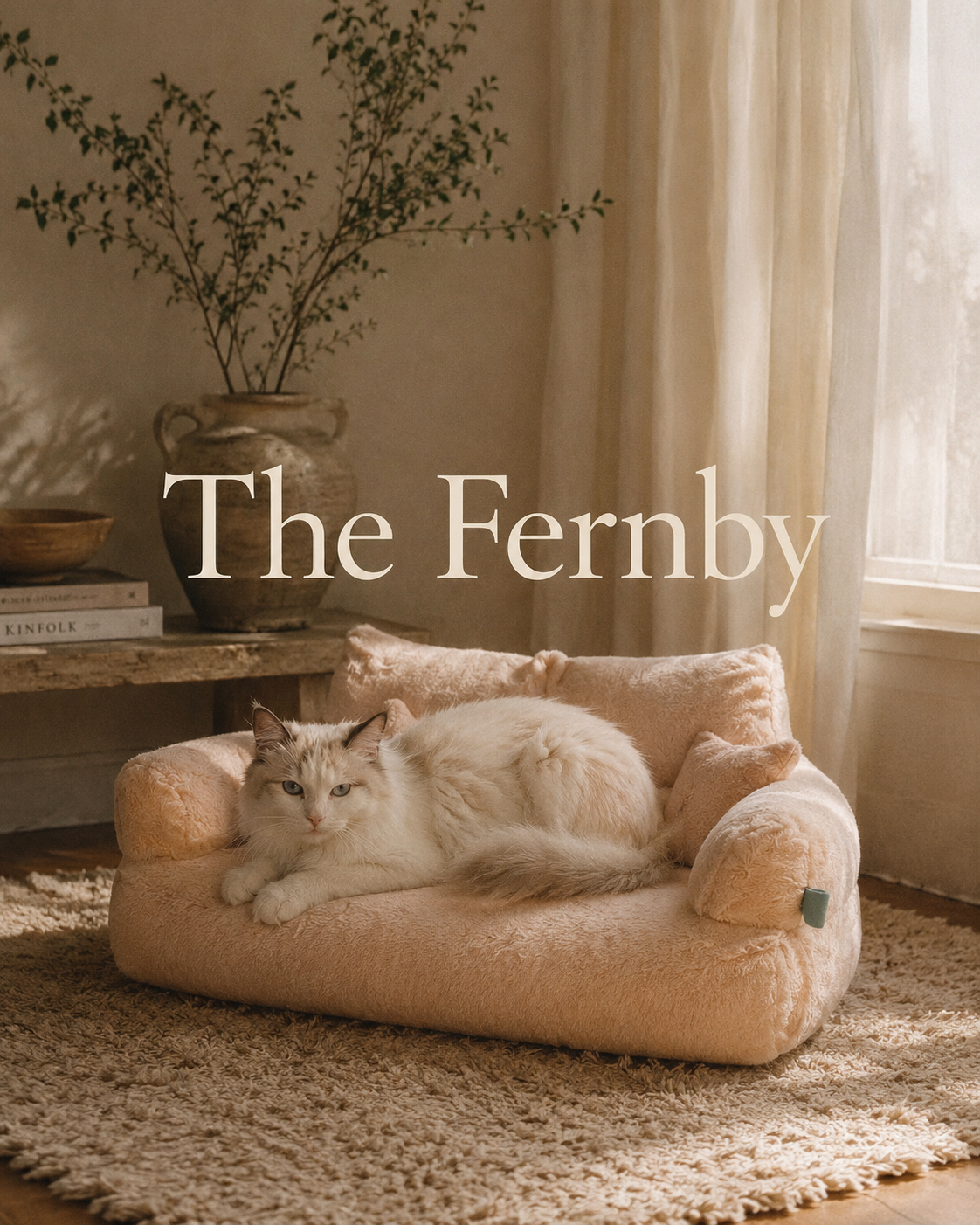 The Haven Cat Sofa | Luxury Plush Cat Sofa Bed | The Fernby