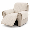 Aldwick pet recliner cover in cream white on a white background | The Fernby