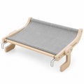 Merrow cat window hammock in grey on a white background | The Fernby