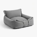 Sandon washable 3-in-1 pet bed in grey on a white background | The Fernby