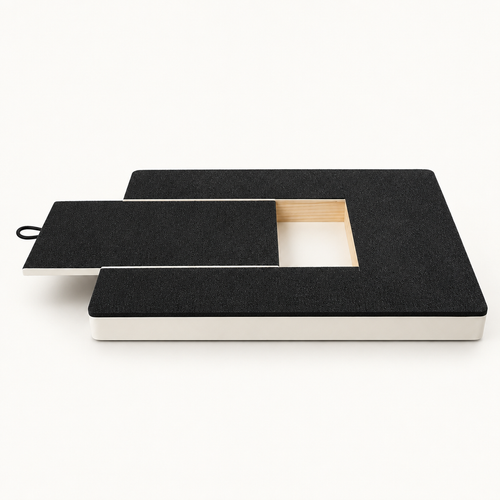 Bramble tilting dog nail file board, studio product photograph