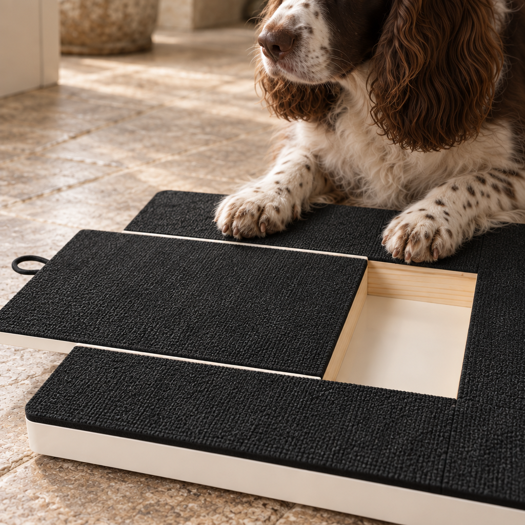 Bramble tilting dog nail file board, close detail of the material