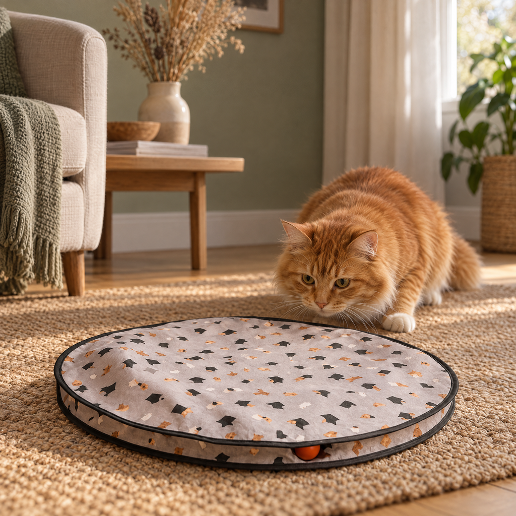 Wensley Interactive Cat Ball for Indoor Cats with Hide and Seek Play – in a British home | The Fernby
