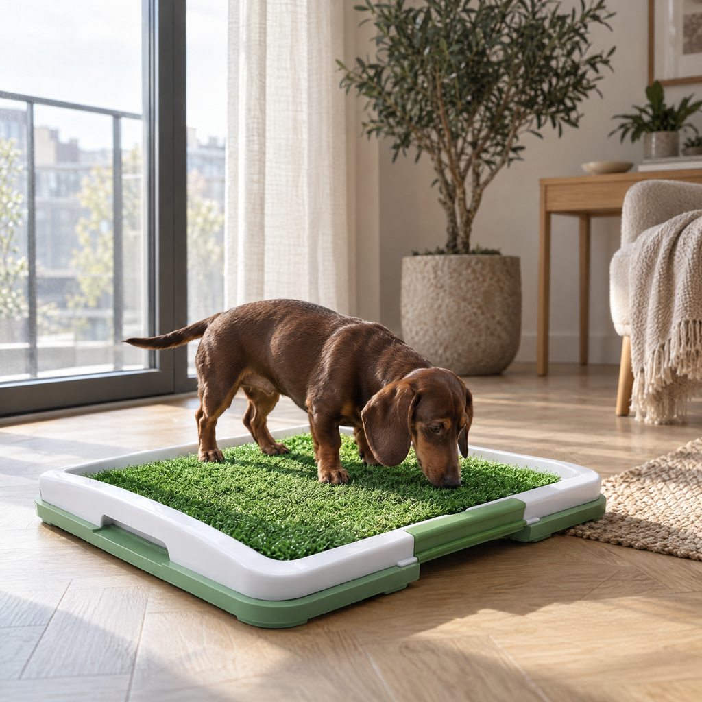 Fallow Washable Indoor Dog Toilet for Puppies with Drainage Tray – in a British home | The Fernby