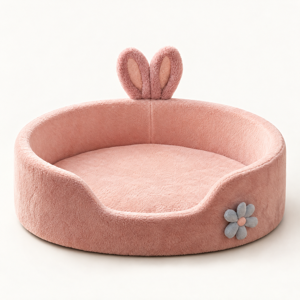 Orwell Warm Fleece Pet Bed for Cats and Small Dogs with Deep Filling – studio hero | The Fernby