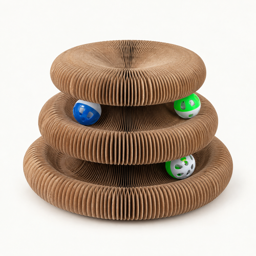 Bewick Foldable Cat Scratcher Pad for Indoor Cats with Compact Fold – studio hero | The Fernby