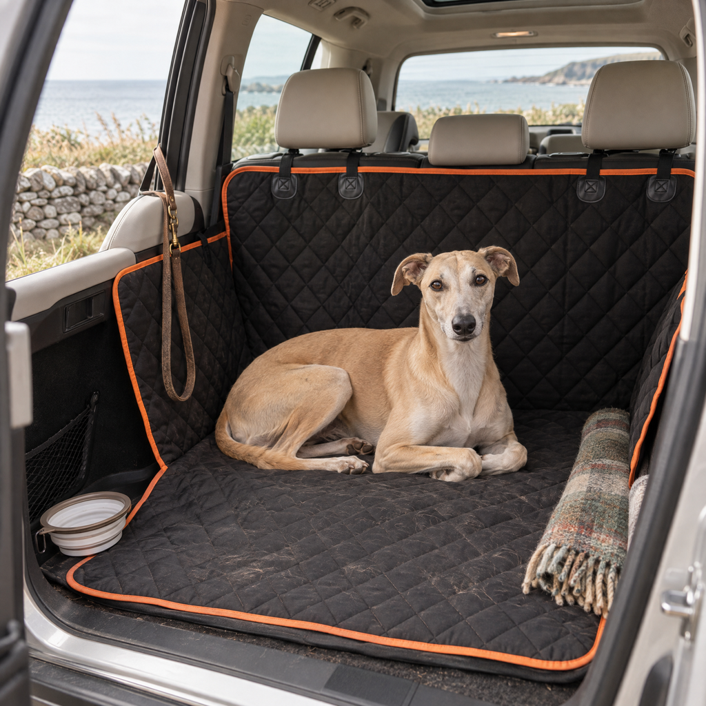 Jura Quilted Dog Car Seat Cover for Rear Seats with Seat Anchors – in a British home | The Fernby
